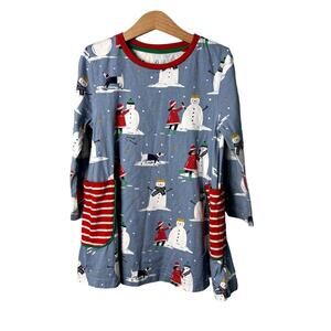Mini Boden Snowman Tunic 7-8